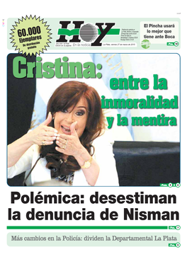 CFK Cubrió Con Impunidad a La Denuncia De Nisman