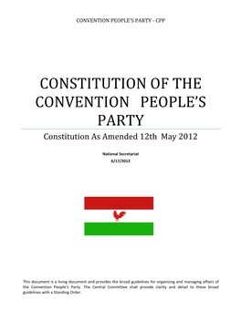 CPP Constitution