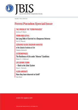 Fermi Paradox Special Issue