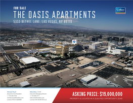 The Oasis Apartments 5333 Bethel Lane, Las Vegas, Nv 89119