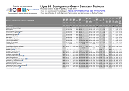 Ligne 65 : Boulogne-Sur-Gesse