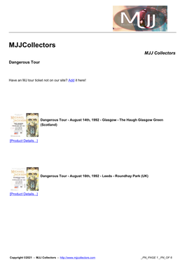 Mjjcollectors MJJ Collectors