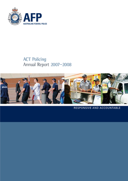 ACT Policing Annual Report 2007–2008