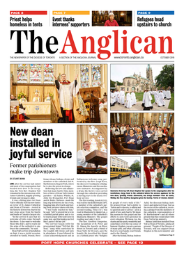 The Anglican Church of the Anglican Are Not Necessarily Those of Proposed a Graduated Sched- Back Has Been Astounding