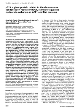 P619, a Giant Protein Related to Thechromosome Condensation