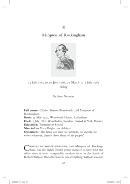 Marquess of Rockingham