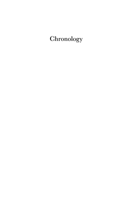 Chronology the Early Baroque Era