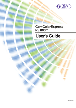 Riso Comcolorexpress RS1100C User Guide