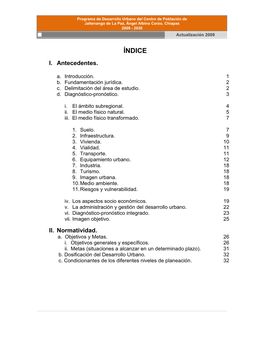 Programa De Desarrollo Urbano De Jaltenango De La Paz; 2009-2030