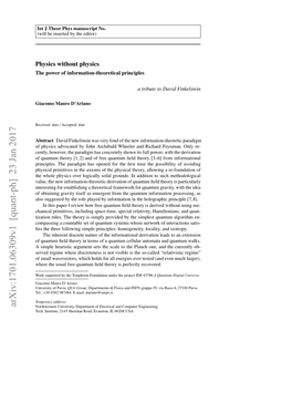 Arxiv:1701.06309V1 [Quant-Ph] 23 Jan 2017 Northwestern University, Department of Electrical and Computer Engineering Tech