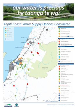 Our Water Is Precious He Taonga Te Wai