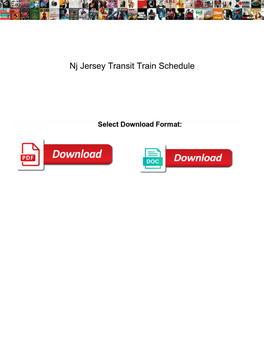 Nj Jersey Transit Train Schedule