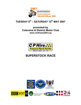 Superstock Race