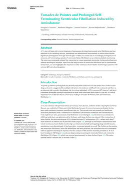 Terminating Ventricular Fibrillation Induced by Amiodarone