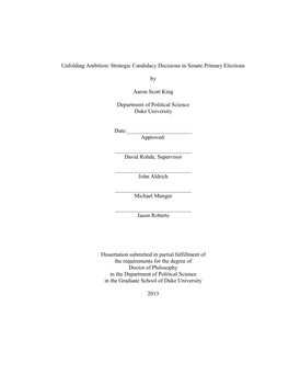 Duke University Dissertation Template