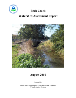 Beck Creek Watershed Assessment Report