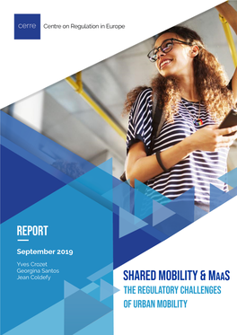 Shared Mobility, Maas and the Regulatory Challenges of Urban Mobility 1/80