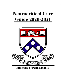 Neurocritical Care Guide 2020-2021