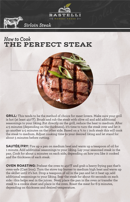 The Perfect Steak