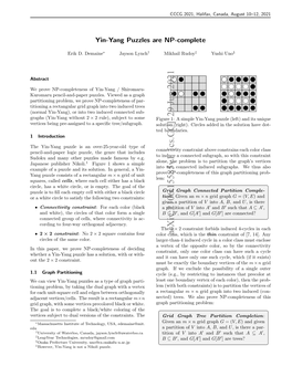 Arxiv:2106.15585V1 [Cs.CC] 29 Jun 2021 Which Is the Thin Constraint of [7, 14]