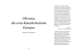 Olevano, Die Erste Künstlerkolonie Europas