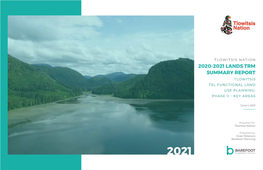 2020-2021 Lands Trm Summary Report Tlowitsis Tsl Functional Land Use Planning: Phase Ii - Key Areas