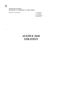 Justice 2020 Strategy