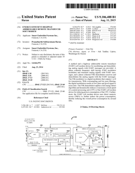 (12) United States Patent (10) Patent No.: US 9,106,488 B1 Haran (45) Date of Patent: Aug