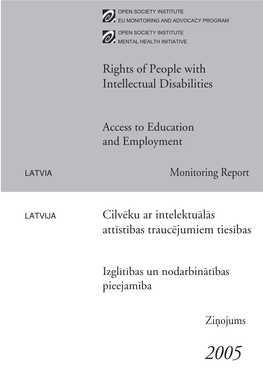 Rights of People with Intellectual Disabilities in Latvia