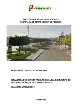 Prefeitura Municipal De Verdejante Secretaria De Obras E Serviços Públicos