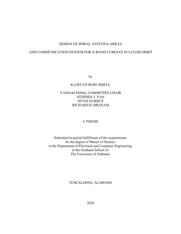 Design of Spiral Antenna Array