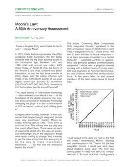 Moore's Law at 50