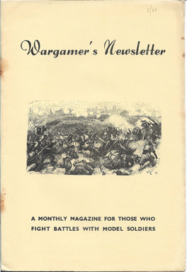 A Monthly Magazine for Those Who Fight Battles with Model Soldiers Miniature Figurines Ltd