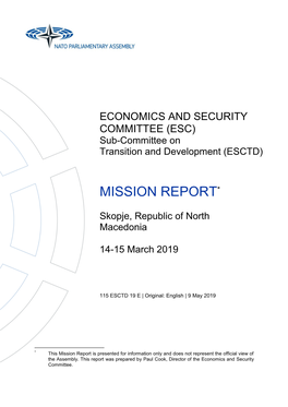 Mission Report North Macedonia