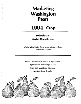 Marketing Washington Pears 1994 Crop