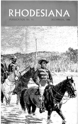 Rhodesiana Volume 15