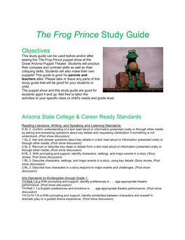 The Frog Prince Study Guide