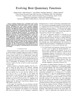 Evolving Bent Quaternary Functions