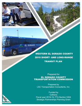 Western El Dorado County Short- and Long-Range Transit Plan