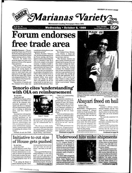 Forum Endorses Free Trade Area