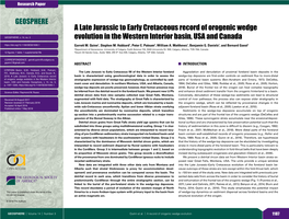 A Late Jurassic to Early Cretaceous Record of Orogenic Wedge Evolution