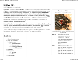 Spider Bite - Wikipedia, the Free Encyclopedia