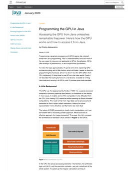 Programming the GPU in Java CODING