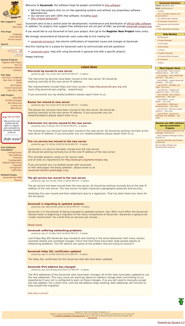 Savannah, the Software Forge for People Committed to Free Software