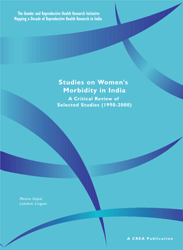 Studies on Women's Morbidity in India a Critical Review of Selected Studies (1990-2000)