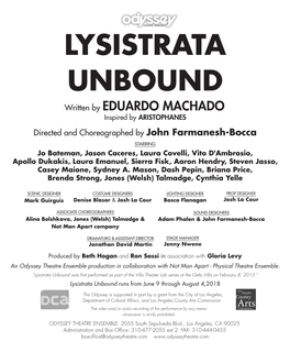 Lysistrata Unbound.Indd