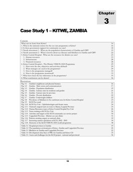 Case Study 1 – KITWE, ZAMBIA