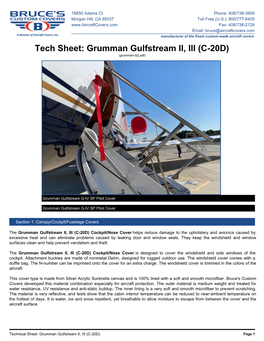 Grumman Gulfstream II, III (C-20D) (Grumman-G2.Pdf)