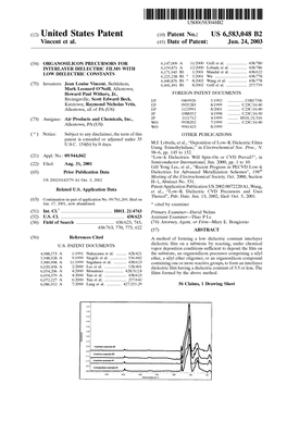 (12) United States Patent (10) Patent No.: US 6,583,048 B2 Vincent Et Al