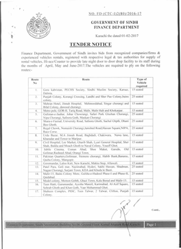 Tender Notice